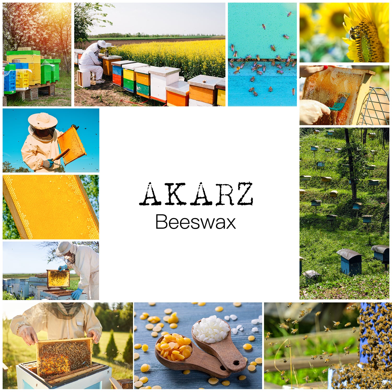 High-Quality AKARZ White Beeswax Pastilles - Perfect for Homemade Lip Balms, Lotions, and Candles - Chemical Free