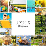 High-Quality AKARZ White Beeswax Pastilles - Perfect for Homemade Lip Balms, Lotions, and Candles - Chemical Free