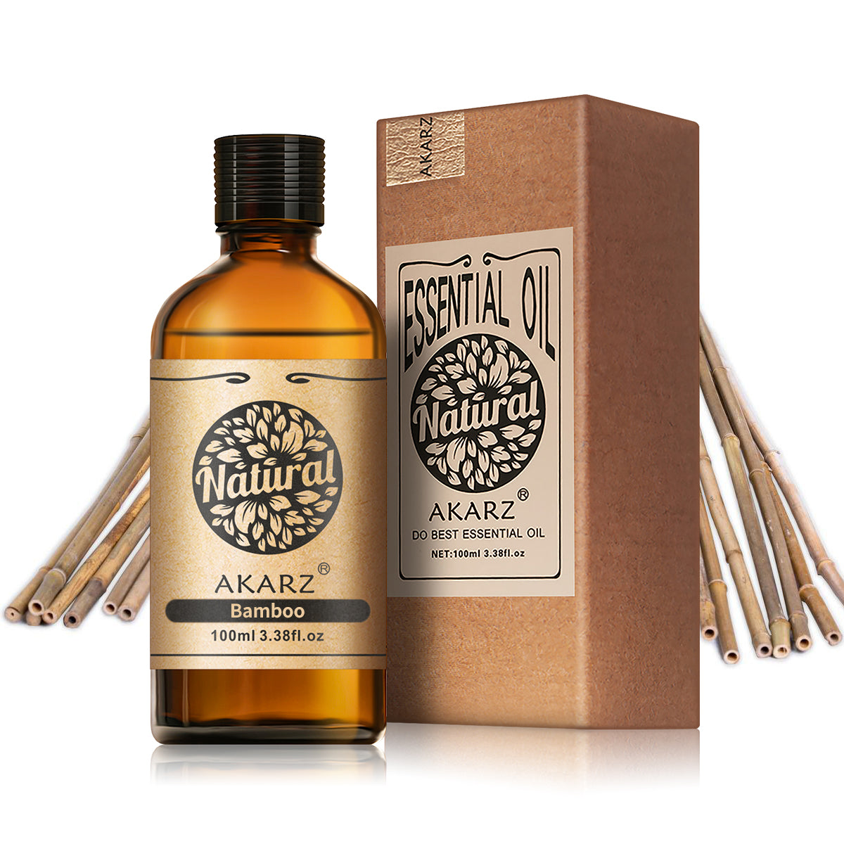 Bamboo Essential Oil AKARZ Natural And Pure ( 30ML 100ML )