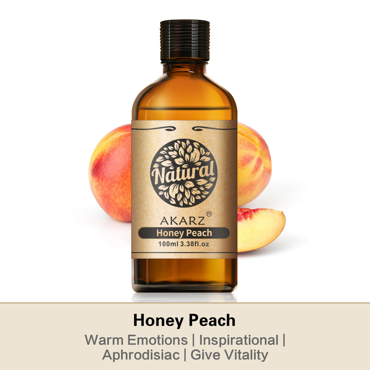 Honey Peach Essential Oil AKARZ Natural And Pure (30ML 100ML )