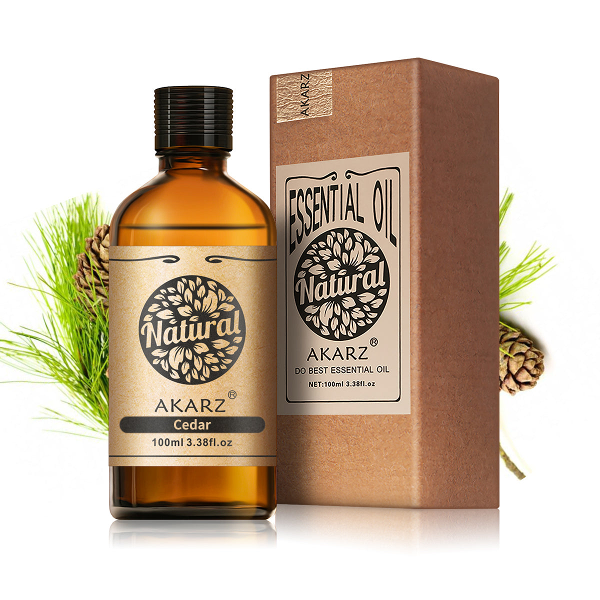 Cedar Essential Oil AKARZ Natural And Pure (30ML  100ML)
