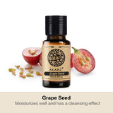 AKARZ Grape Seed Oil - All-Natural Carrier Oil, Antioxidant, Wrinkle Reducer, Anti-Aging - Moisturizing & Cleansing - Imported from France