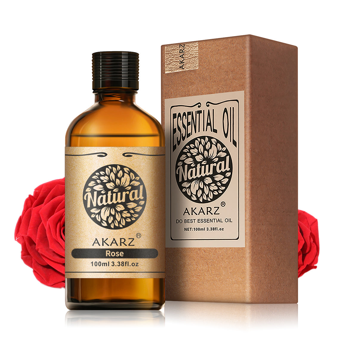 Rose Essential Oil AKARZ Natural And Pure ( 30ML 100ML )