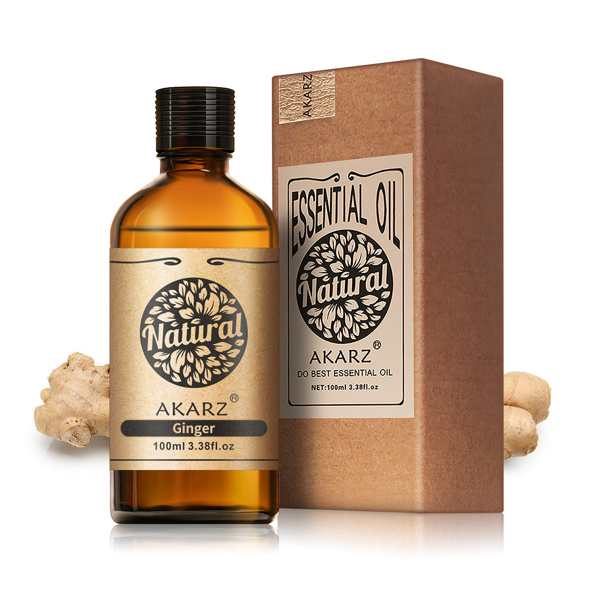 Ginger Essential Oil AKARZ Natural And Pure (30ML 100ML )