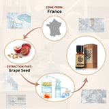 AKARZ Grape Seed Oil - All-Natural Carrier Oil, Antioxidant, Wrinkle Reducer, Anti-Aging - Moisturizing & Cleansing - Imported from France