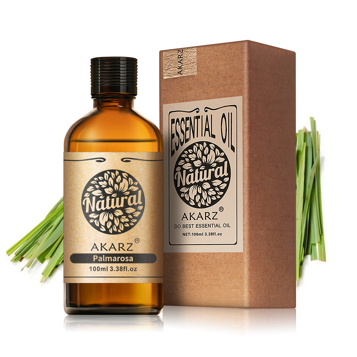 Palmarosa Essential Oil AKARZ Natural And Pure (30ML 100ML )