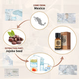 AKARZ Natural Aromatherapy Jojoba Oil Moisturizing Skin Hair Care, Bath Maintenance Carrier Oil from Mexico