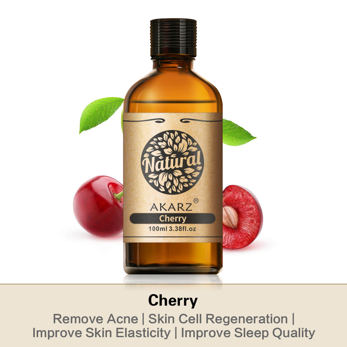 Cherry Essential Oil AKARZ Natural And Pure ( 30ML 100ML)