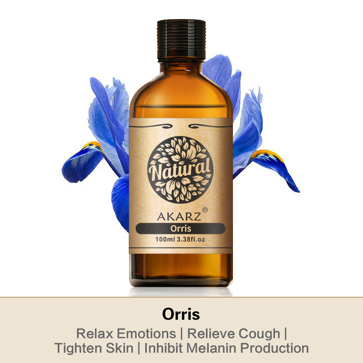 Orris Essential Oil AKARZ Natural And Pure (30ML,100ML )