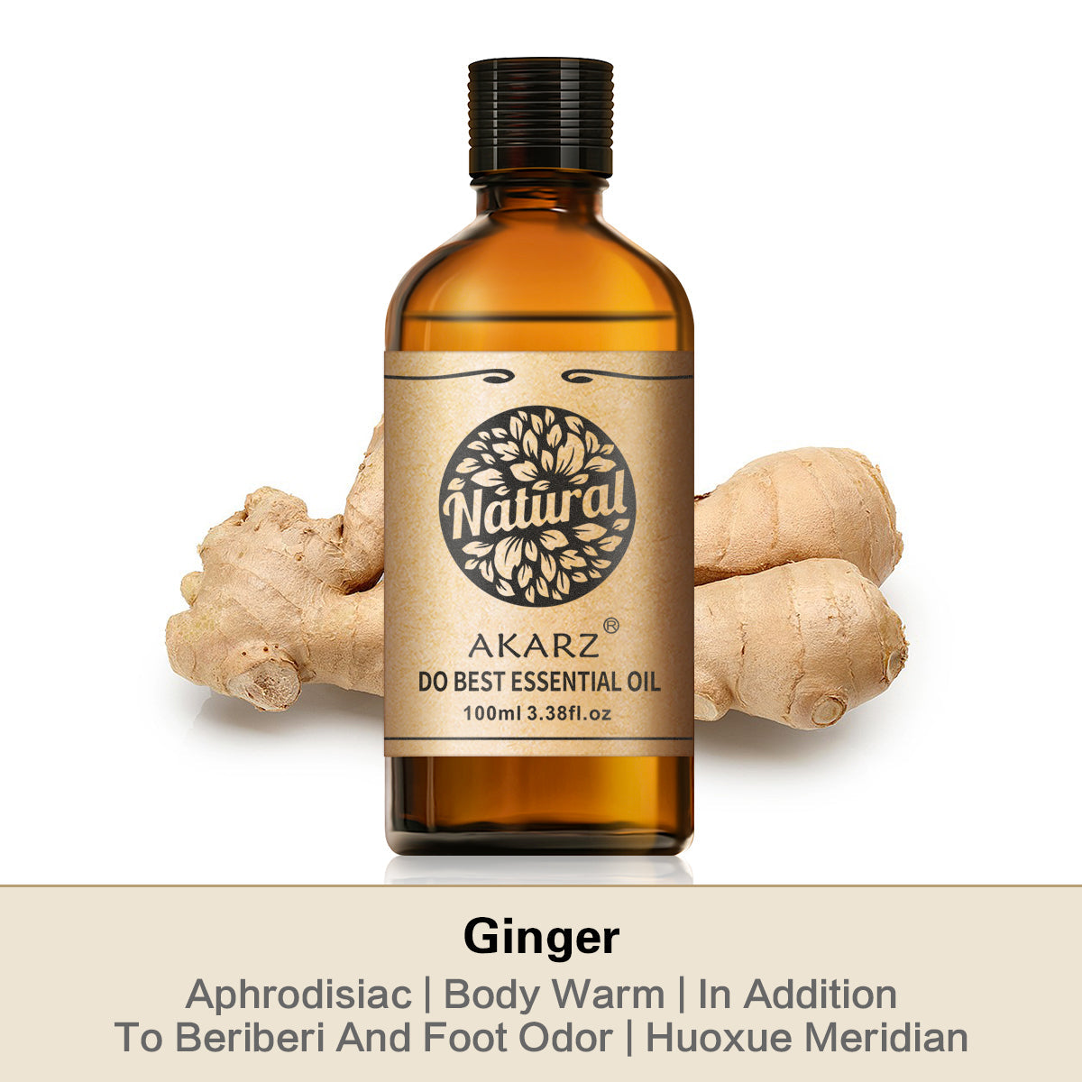 Ginger Essential Oil AKARZ Natural And Pure (30ML 100ML )