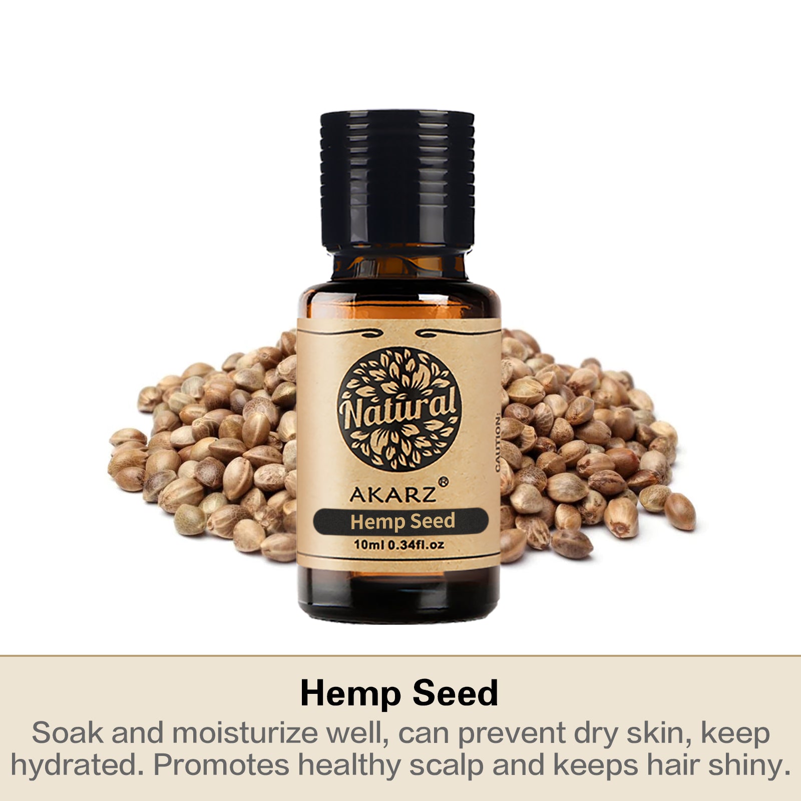 AKARZ Soothing Massage Aroma Oil Hemp Seed Carrier Oil for DIY Hydrating & Nourishing Natural Formula from Kazakhstan