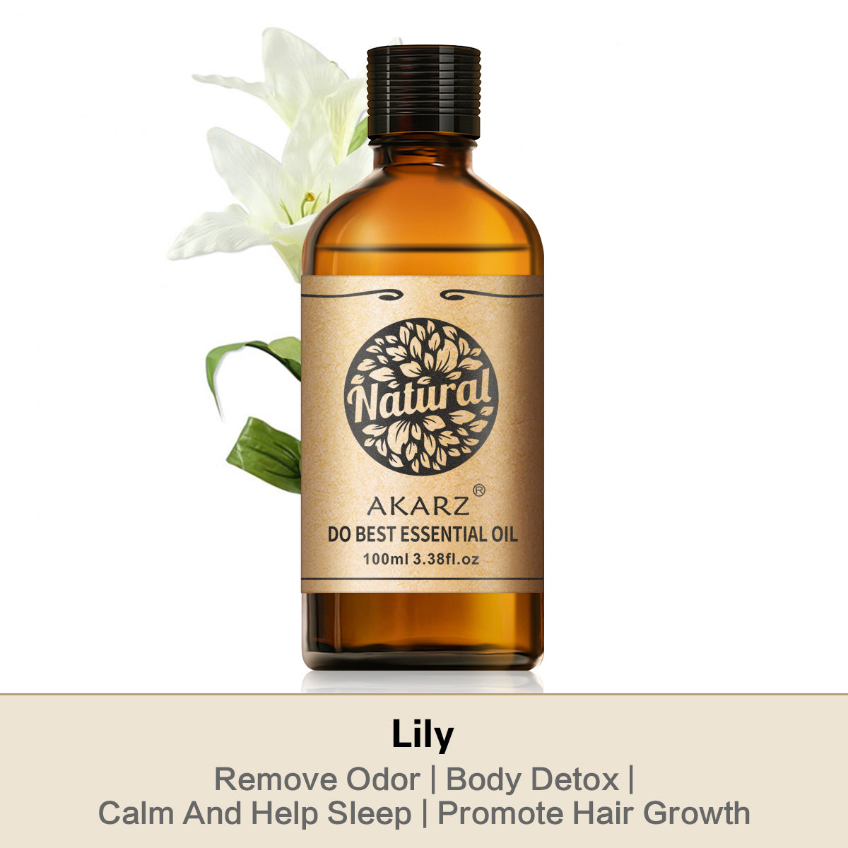 Lily Essential Oil AKARZ Natural And Pure ( 30ML, 100ML )