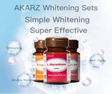 AKARZ Super Whitening Set - L-Glutathione, Vitamin C & Alpha Lipoic Acid for Natural Face Melanin Reduction - Skin Supplement