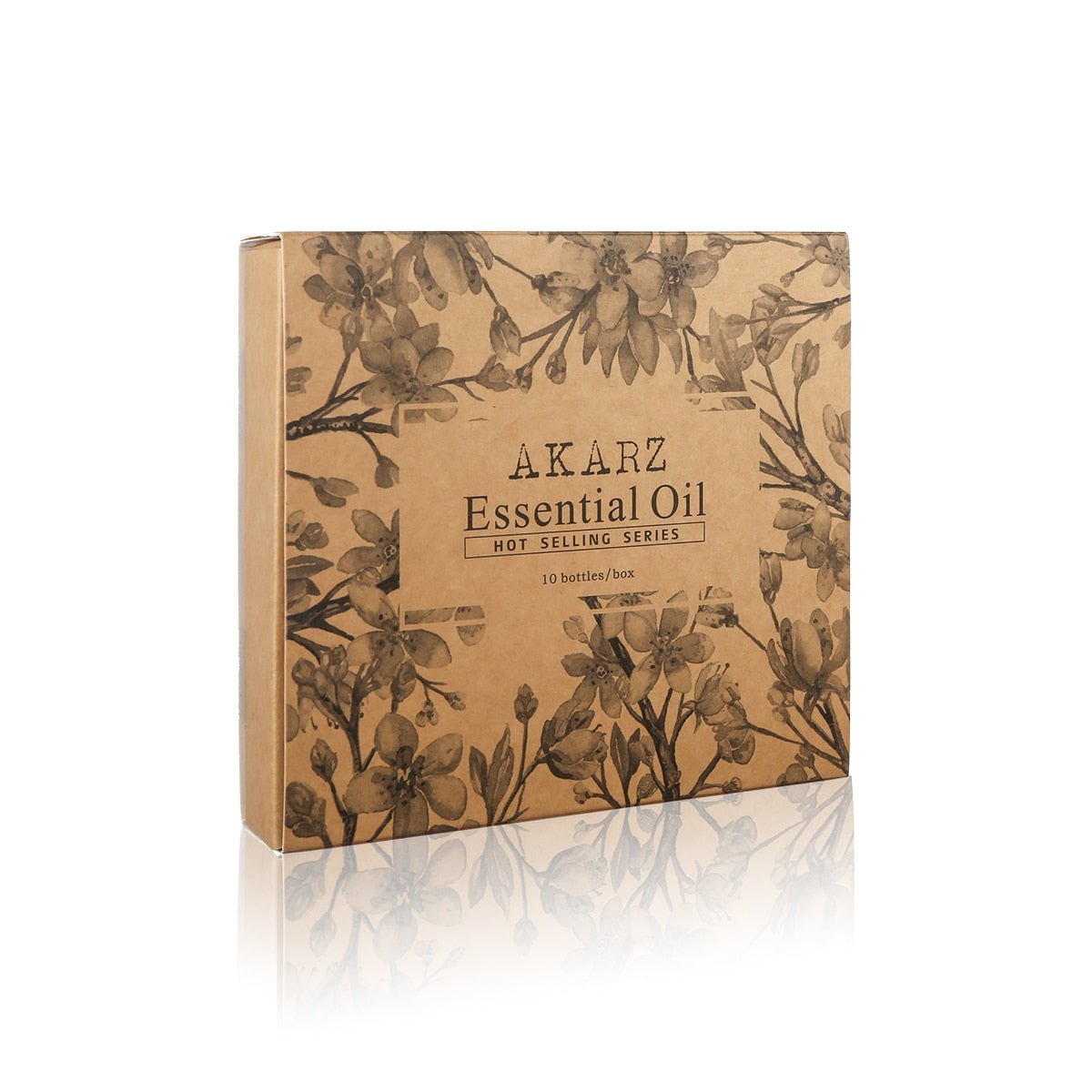 AKARZ Flower Serie 10 Jasmine,Rose,Geranium,Lily,Rosemary,Lotus,Chamomile,Honeysuckle,Helichrysum,Cherry Blossom Essential Oil 10ml*10
