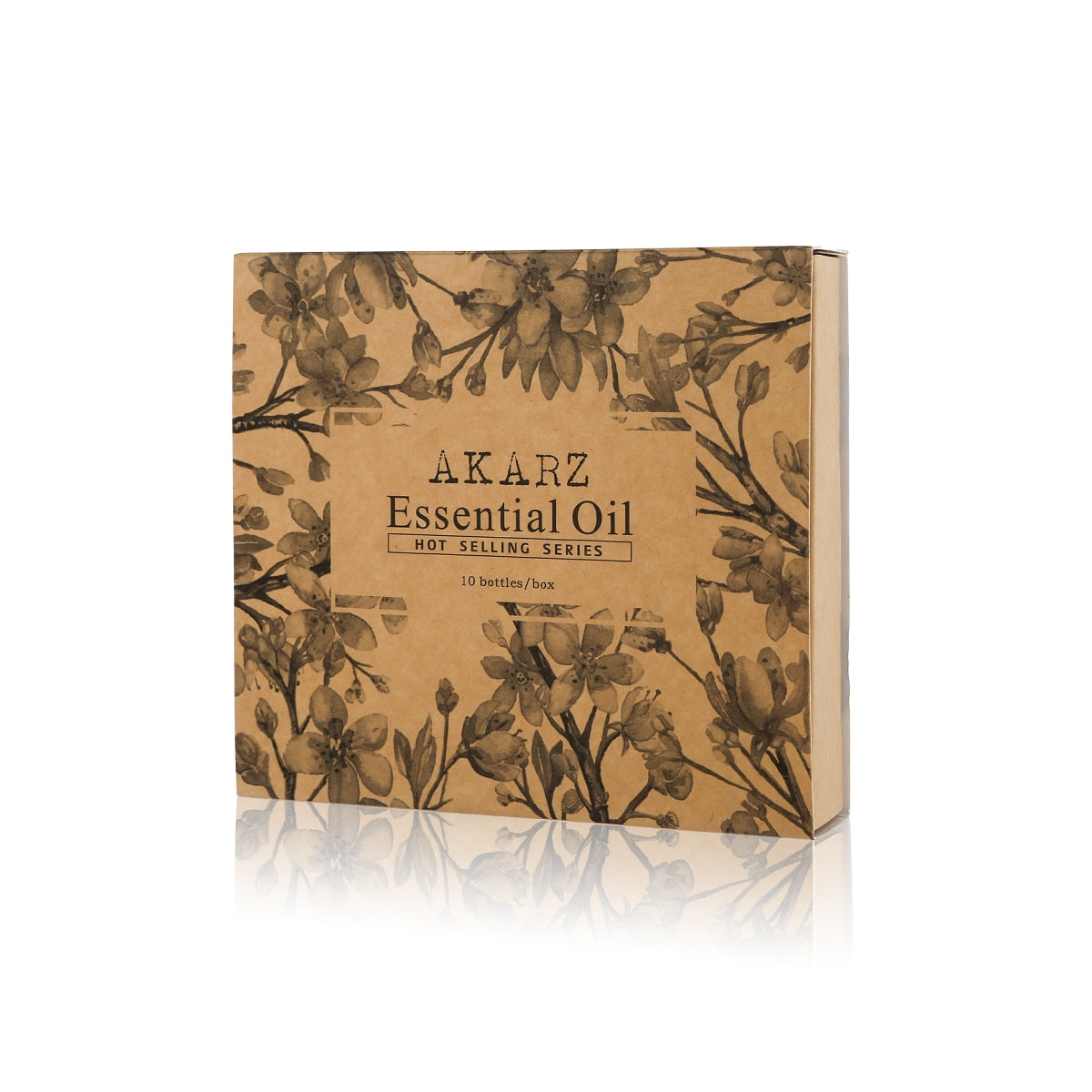AKARZ Hots 10 Sets Tea Tree,Sandalwood,Peppermint,Frankincense,Musk,LemonGrass,Rosemary,Oregano,Bergamot,Vetiver Essential Oil 10ml*10