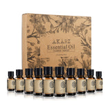 AKARZ Flower Serie 10 Sets Lavender Jasmine Rose Ylang Neroli Frangipani Lotus Peony Osmanthus Violet Essential Oil for Diffuser