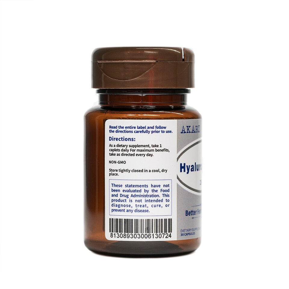 Boost Your Skin's Youthfulness with AKARZ Hyaluronic Acid Supplement 25MG - Anti-Aging Formula