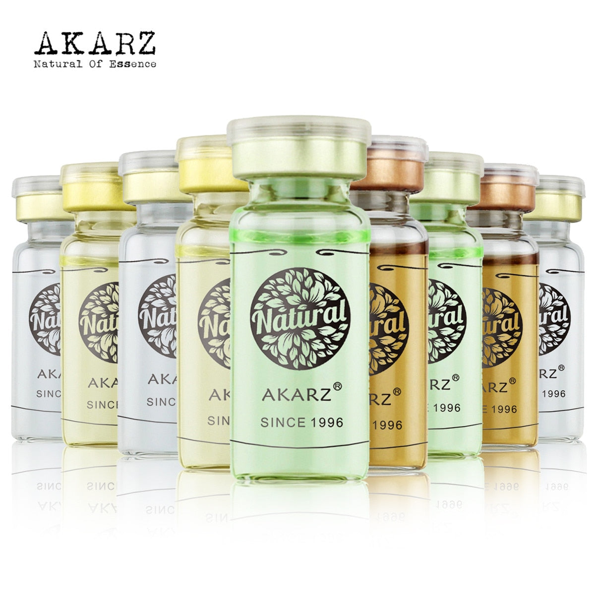 Essential AKARZ Vitamin C Arbutin Aloe Cactus Cucumber Hyaluronic Acid Collagen Placenta Snail Acid 10ml*9 Makeup Set