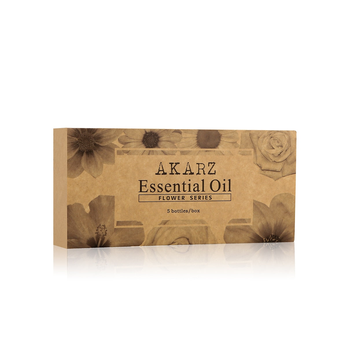 AKARZ Flower Serie 5 Sets Lavender,Jasmine,Rose,Chamomile,Frangipani Essential Oil 10ml*5