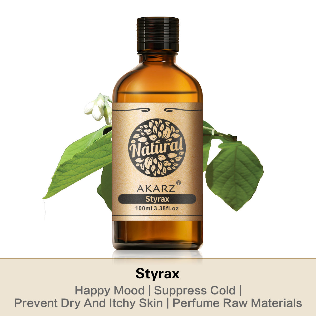 Styrax Essential Oil AKARZ Natural And Pure (30ML,100ML )