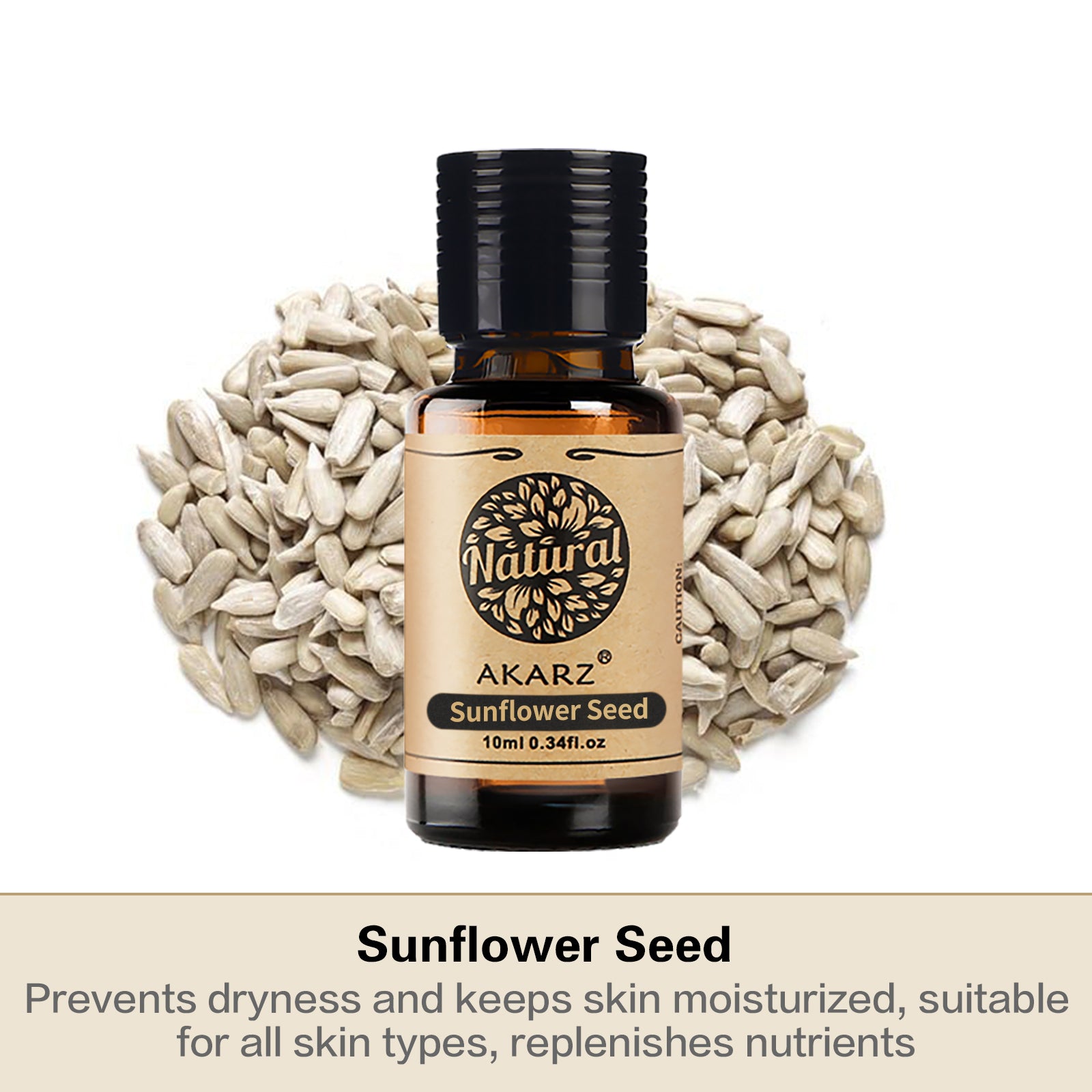 AKARZ Moisturizing Sunflower Seed Oil for Healthy and Youthful Skin - Natural Skin Luster & Anti-Aging - Made in China