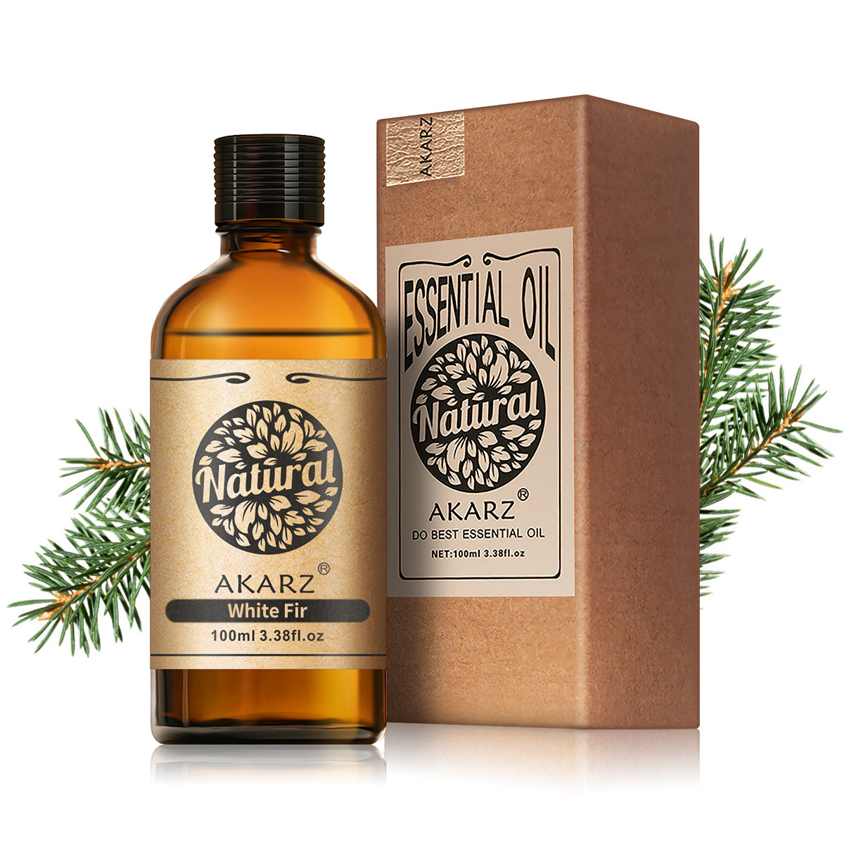 White Fir Essential Oil AKARZ Natural And Pure (30ML 100ML )