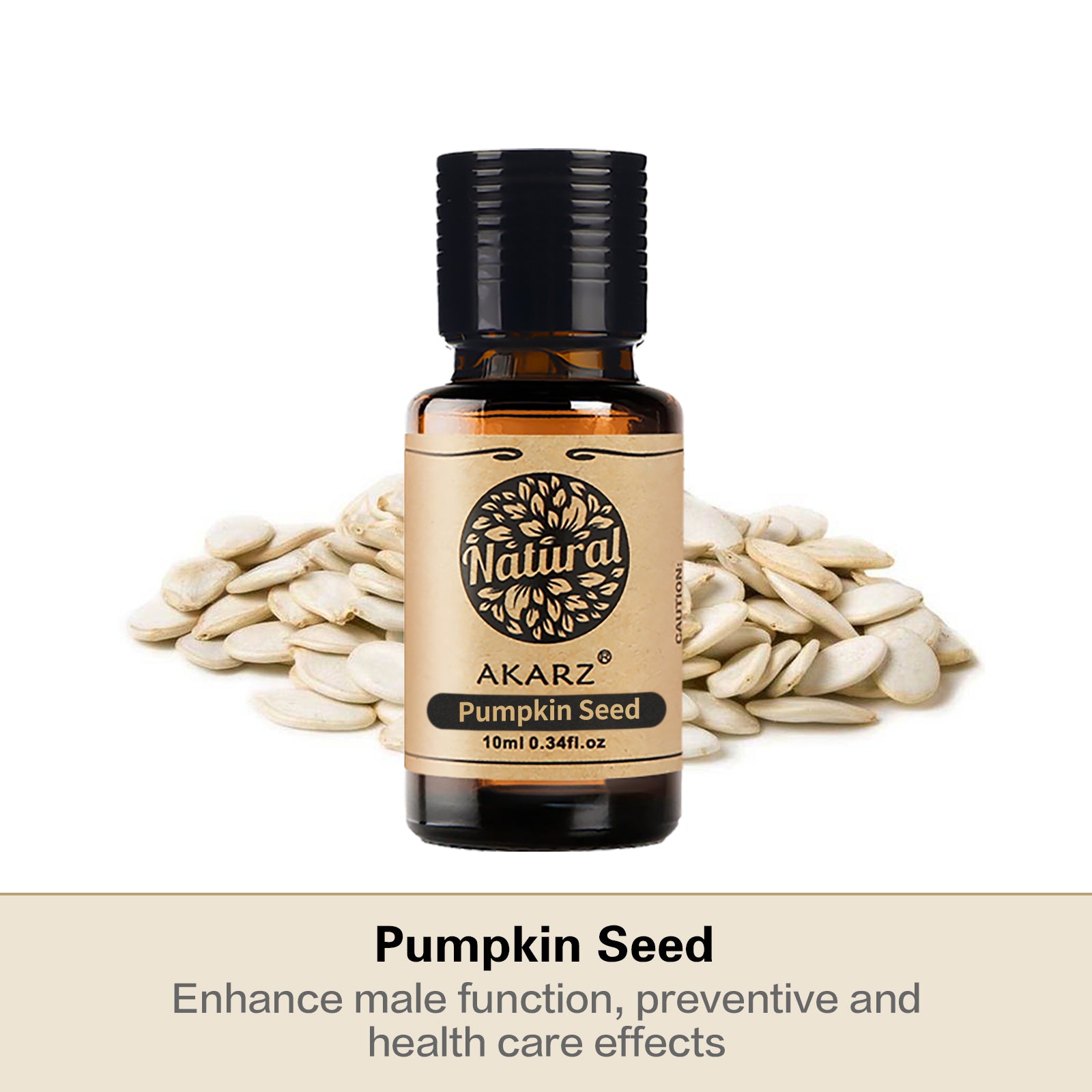 AKARZ DIY Massage Pumpkin Seed Oil - Enhance Male Function, Smooth Skin, Wrinkle-Free - Made in China