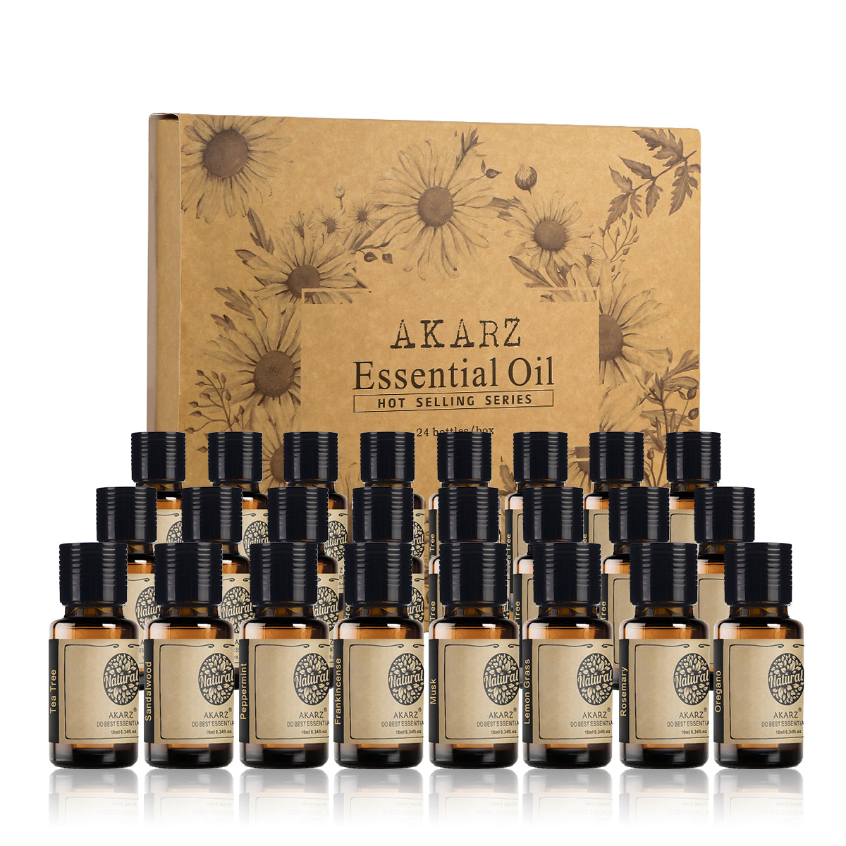 Akarz Magnolia Essential Oil Natural Mind Stabilization Anti Aging