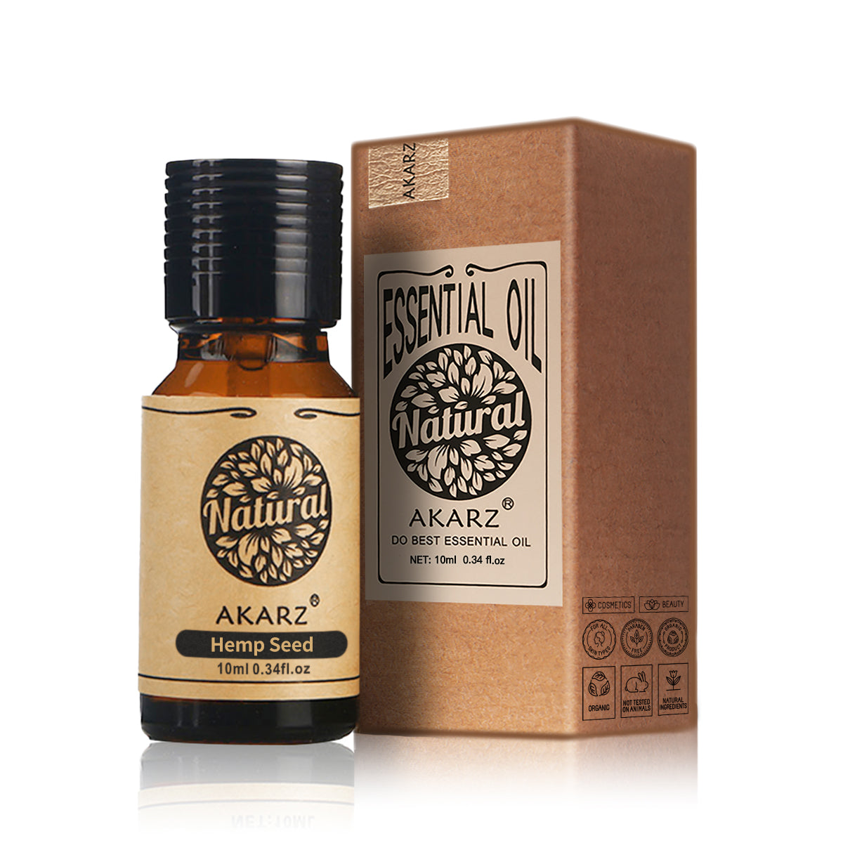 AKARZ Soothing Massage Aroma Oil Hemp Seed Carrier Oil for DIY Hydrating & Nourishing Natural Formula from Kazakhstan