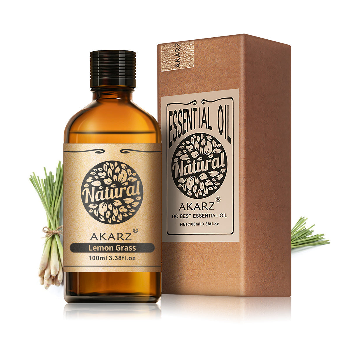 Lemon Grass Essential Oil AKARZ Natural And Pure ( 30ML 100ML )