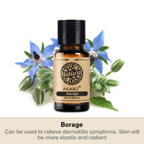 AKARZ DIY Massage Aroma Borage Oil - Repair Healthy Skin Base Carrier Oil - Relieve Dermatitis Symptoms - Elastic & Radiant Skin – France
