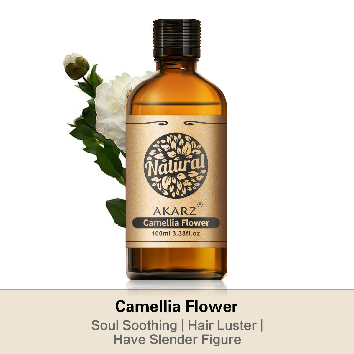 Camellia Flower Essential Oil AKARZ Natural And Pure ( 30ML 100ML )