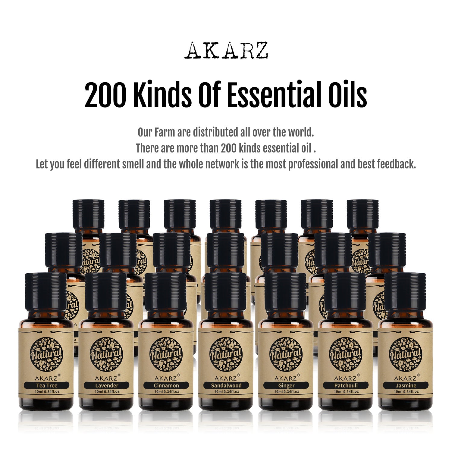 AKARZ Sweet Almond Oil for Body, Face & Skin Care - Moisturizing, UV Protection, Aromatherapy - Carrier Oil