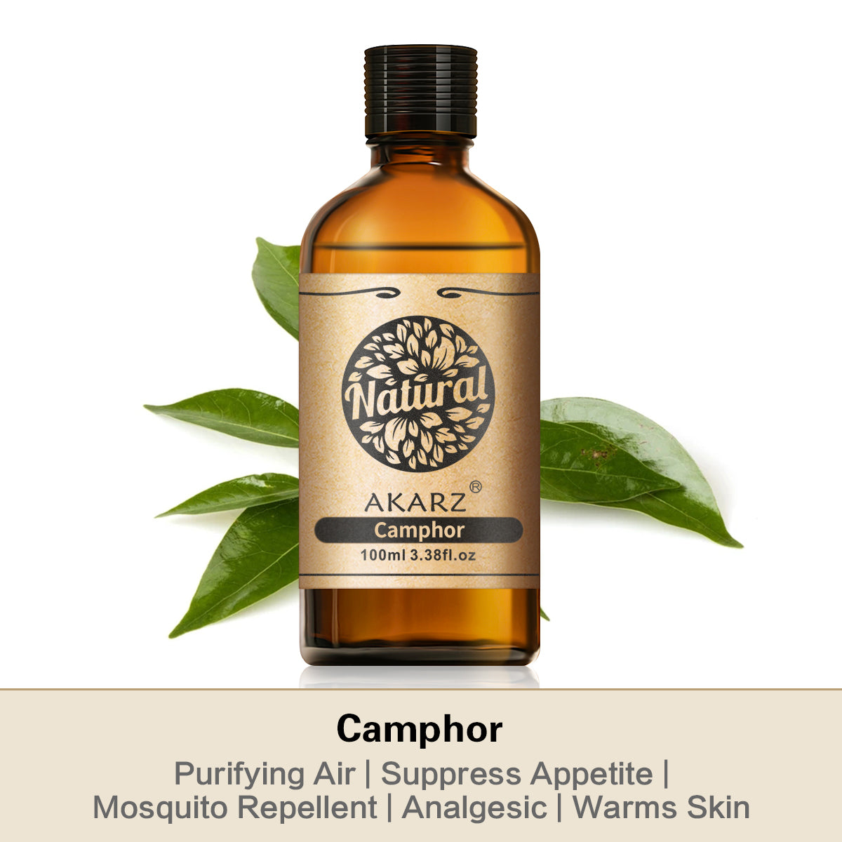 Camphor Essential Oil AKARZ Natural And Pure (30ML,100ML )