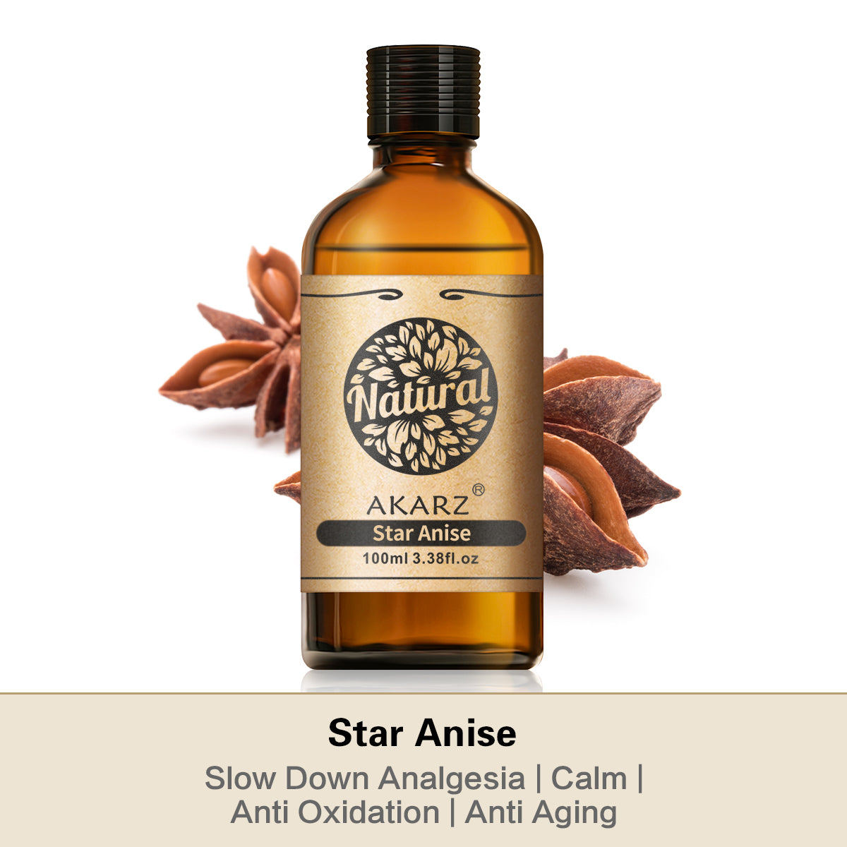 Star Anise Essential Oil AKARZ Natural And Pure ( 30ML,100ML )