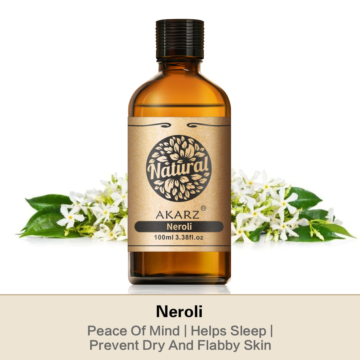 Neroli Essential Oil AKARZ Natural And Pure (30ML 100ML )