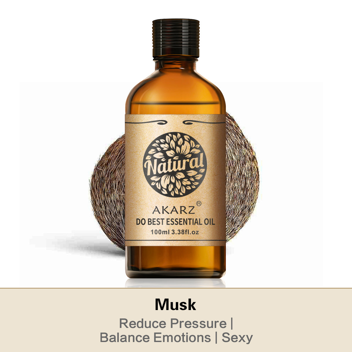 Musk Essential Oil AKARZ Natural And Pure ( 30ML 100ML )