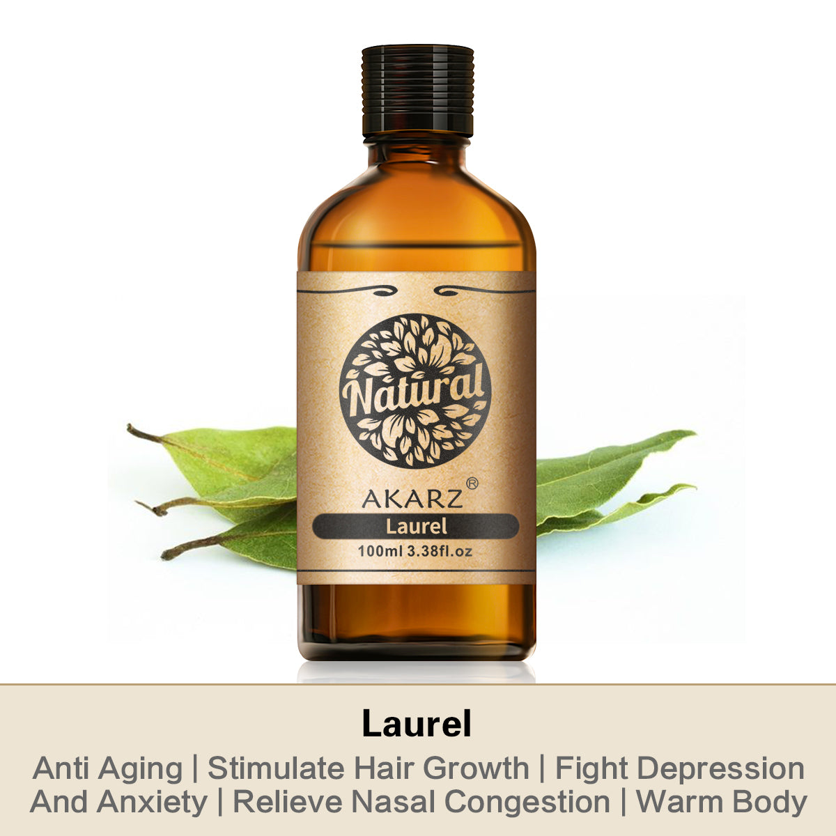 Laurel Essential Oil AKARZ Natural And Pure ( 30ML,100ML )