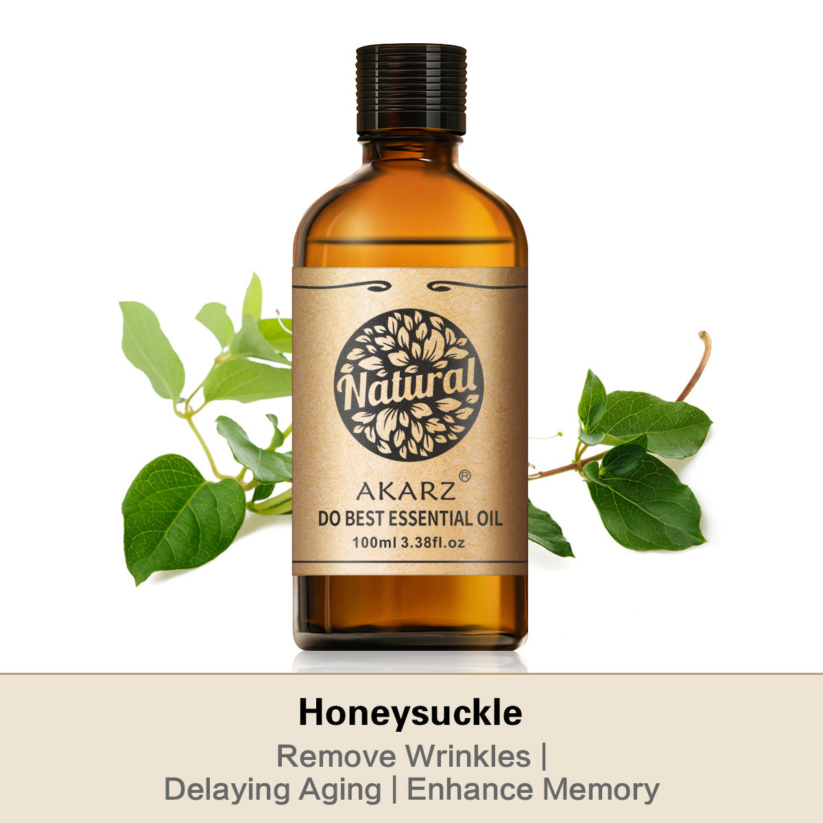 AKARZ Famous brand free shipping natural Honeysuckle essential oil Delaying  senescence Enhanced memory Honeysuckle oil