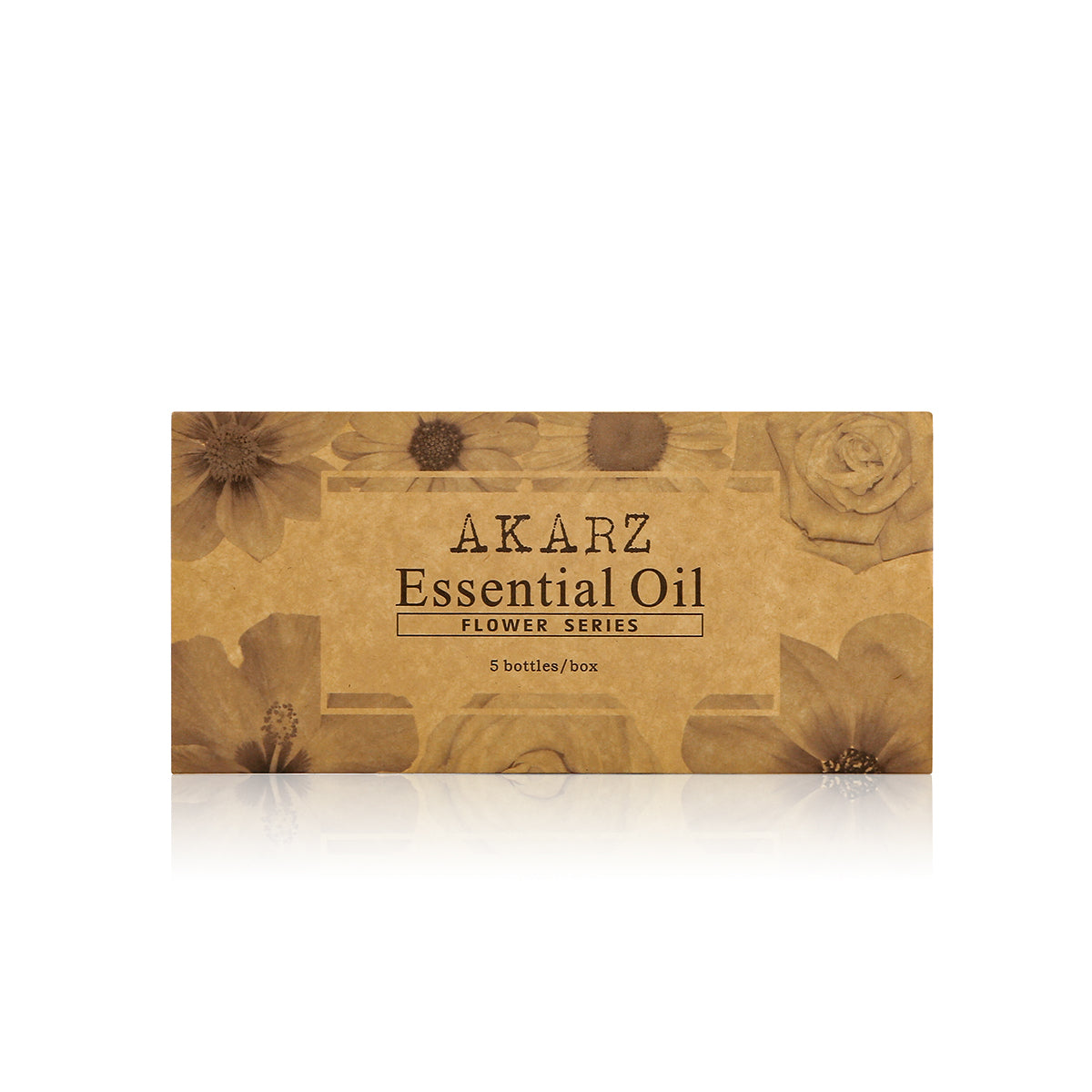 AKARZ Flower Serie 5 Sets Lavender,Jasmine,Rose,Chamomile,Frangipani Essential Oil 10ml*5