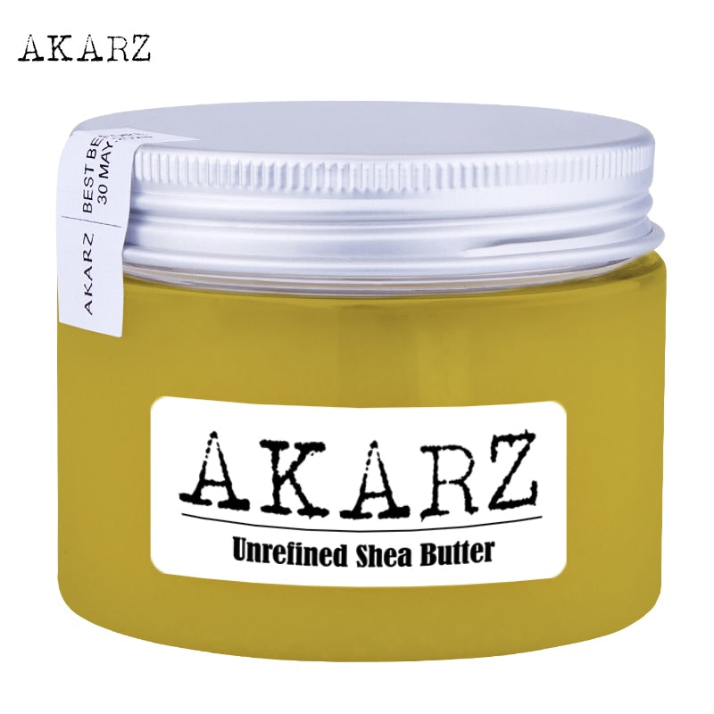AKARZ Unrefined Shea Butter Highquality Origin West Africa Yellow Solid Skin Care Products Cosmetic Raw Materials Base Oil