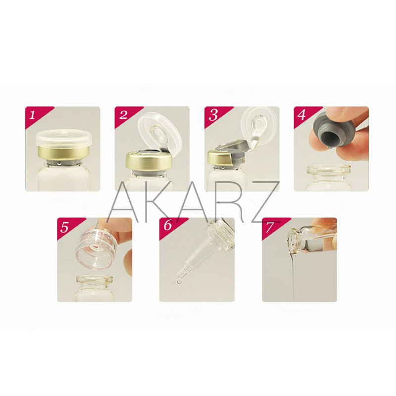 AKARZ sets Super  Placenta+ Snail + Yeast + EGF +Rose Essence serum face body skin care 10ml*5
