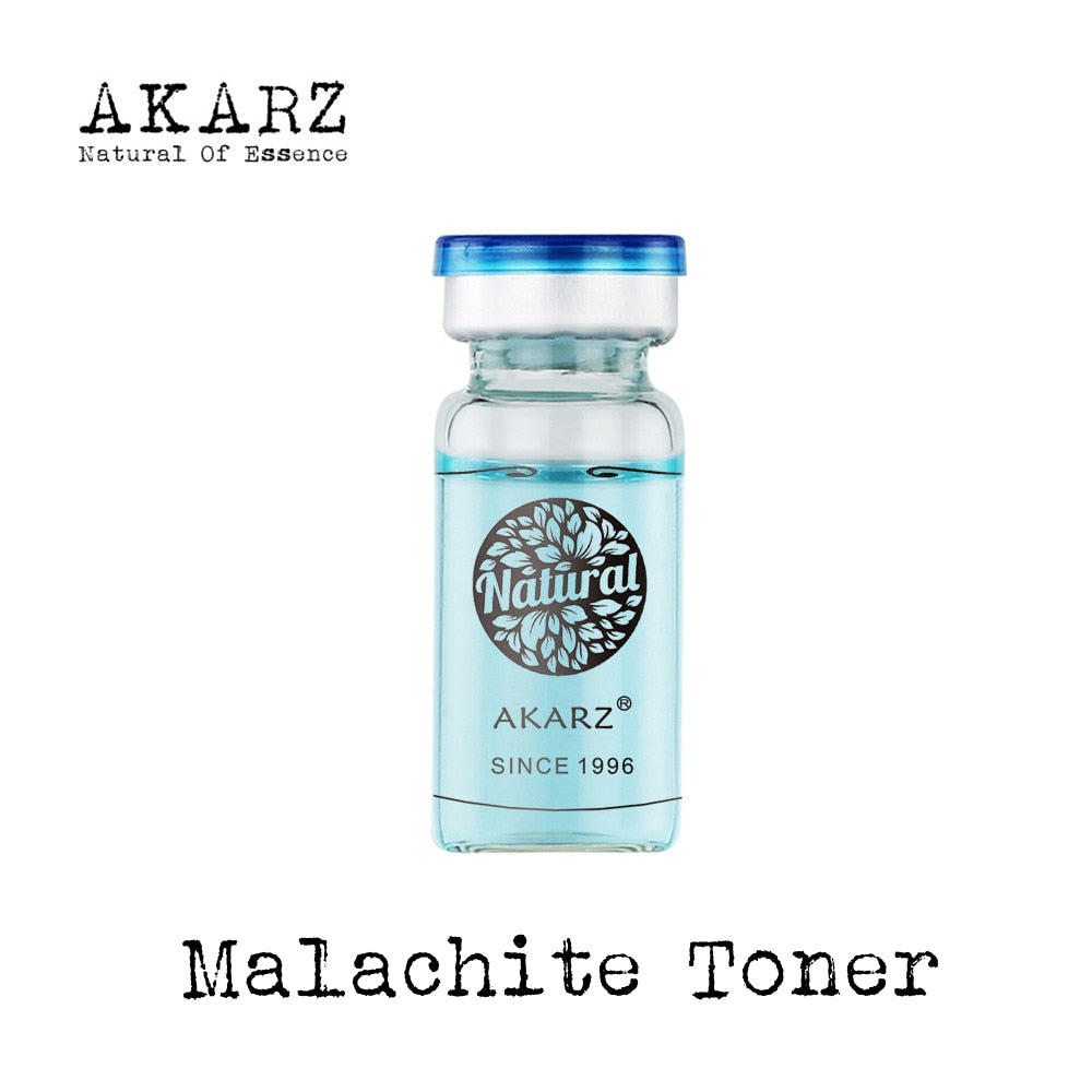 AKARZ natural Malachite toner face serum extract essence skin Detox Whitening Moisturizing lead face skin care