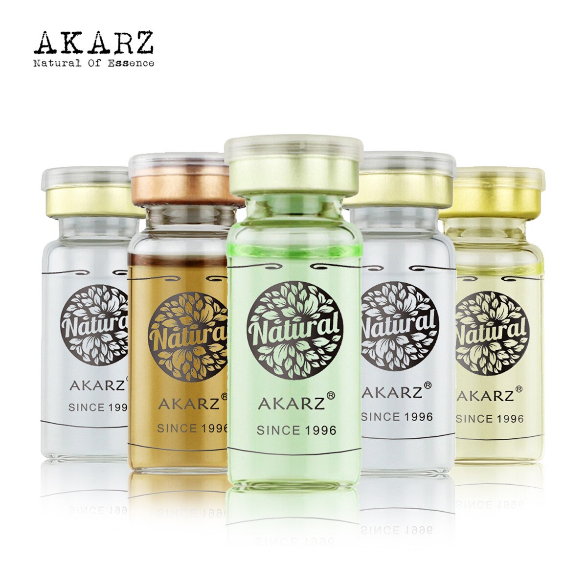 AKARZ Super sets  Deep sea roe+Malachite Toner+Arbutin+vitamin C+Rose Essence serum face body skin care 10ml*5