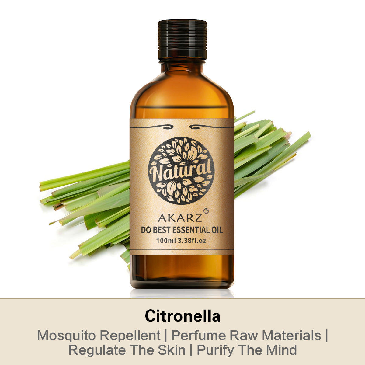 Citronella Essential Oil AKARZ Natural And Pure (30ML 100ML )