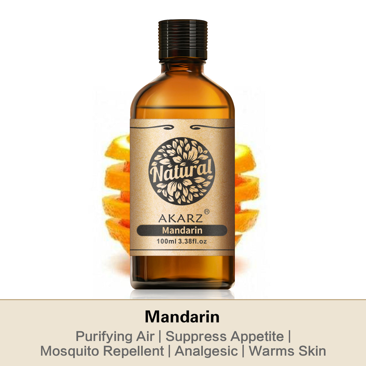 Mandarin Essential Oil AKARZ Natural And Pure ( 30ML,100ML )