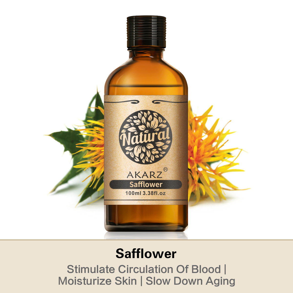 Safflower Essential Oil AKARZ Natural And Pure (30ML,100ML )
